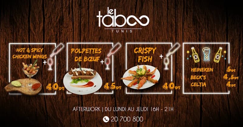 Le Taboo - Tunis à Le Belvedere